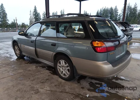 2000 Subaru Outback z USA, uszkodzony, nr VIN 4S3BH6655Y7640828